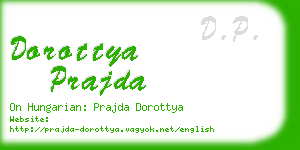 dorottya prajda business card